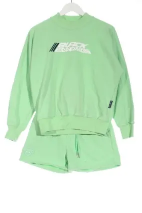 black bananas Ensemble en tricot vert imprimé avec thème style décontracté