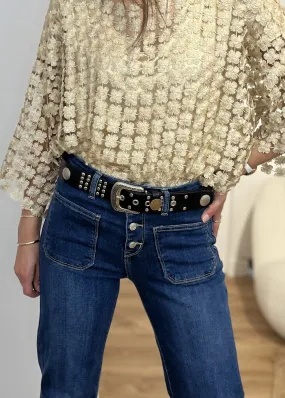 Ceinture cloutée monnaie