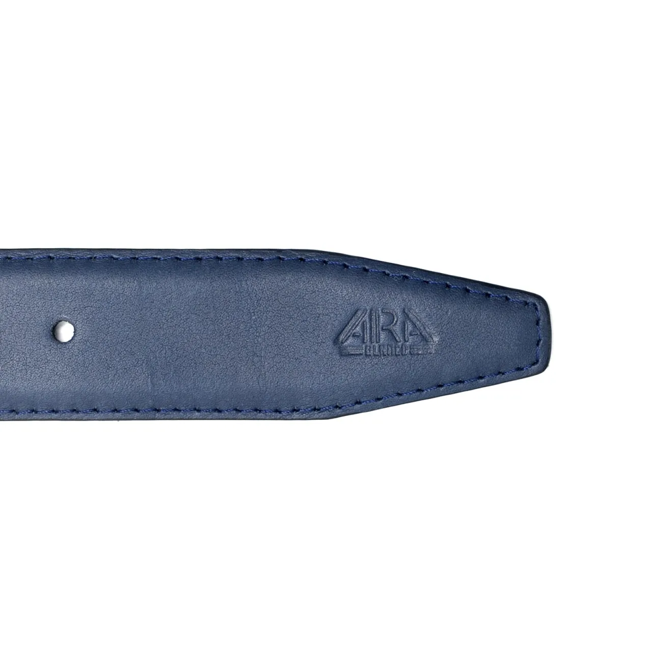 CEINTURE CUIR BLEU