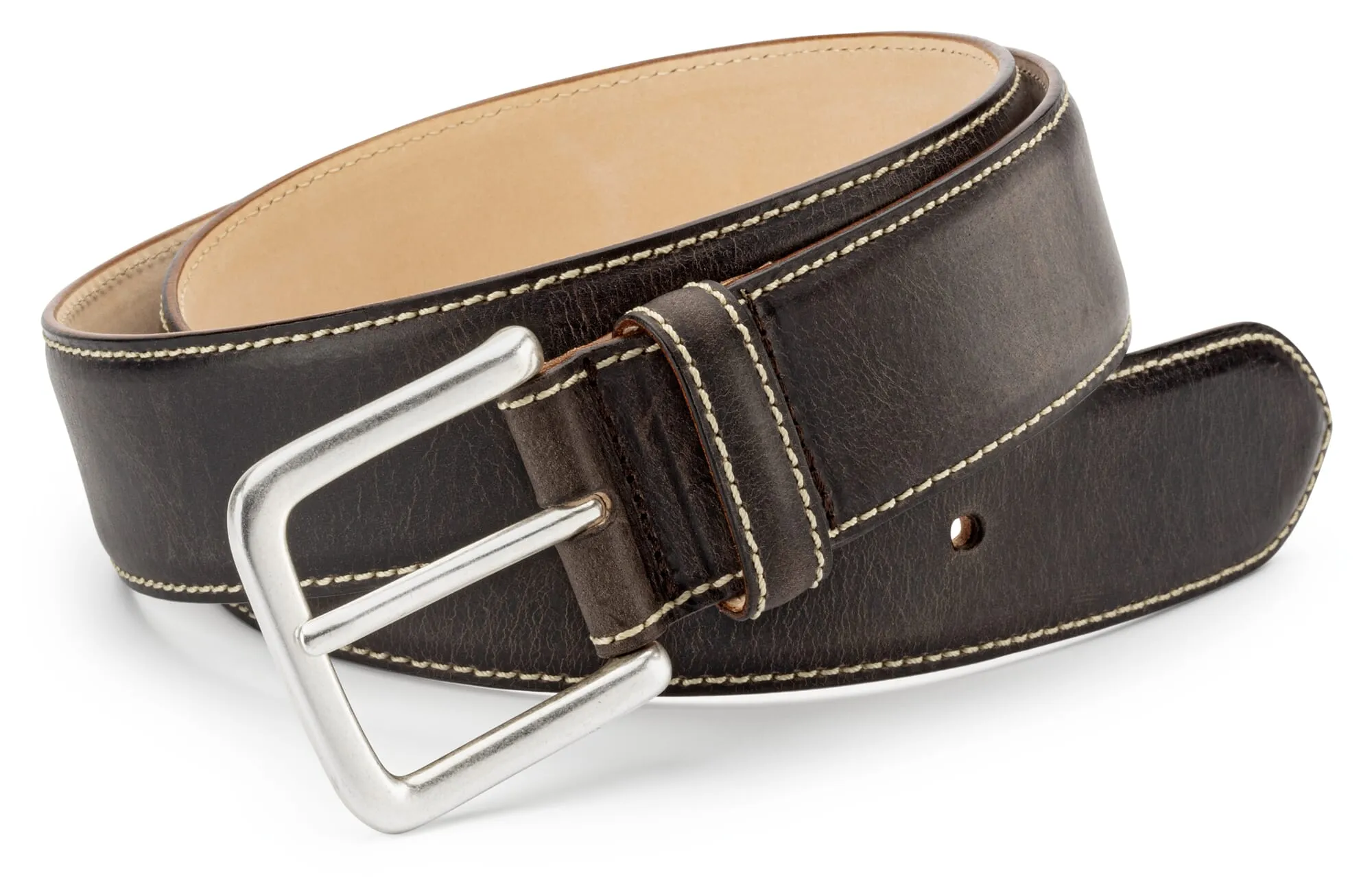 Ceinture en cuir de bison