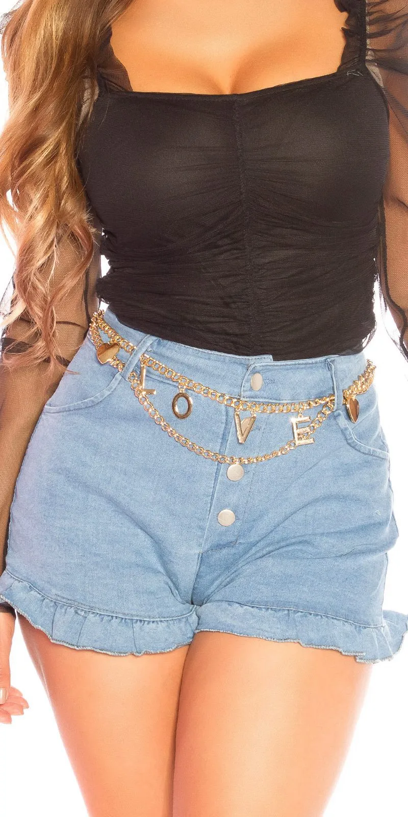 Ceinture femme fashion EDENA couleur or