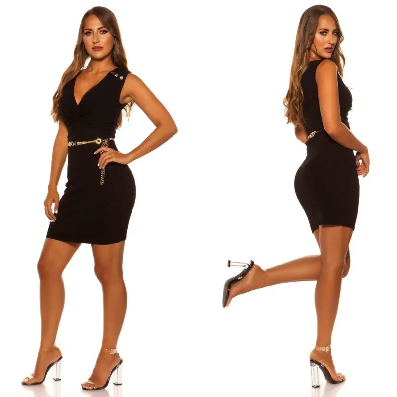 Ceinture femme fashion MAZIKEEN couleur or