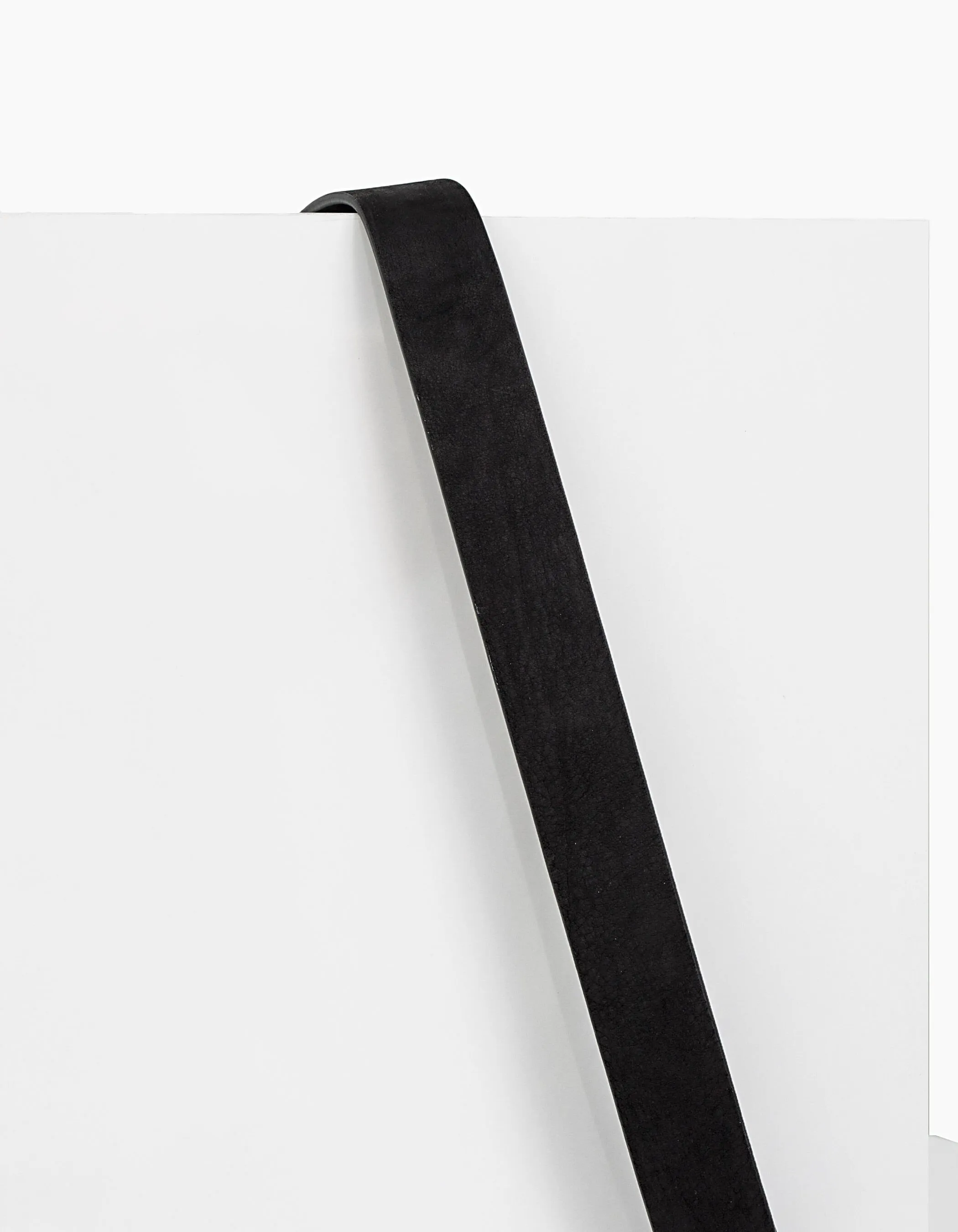Ceinture noire en cuir nubuck Homme