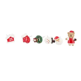 Décors de Noël assortis en résine thème 1 (x24) 
