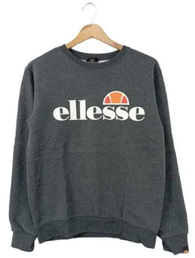 Ellesse Sweatshirt gris clair imprimé avec thème style décontracté