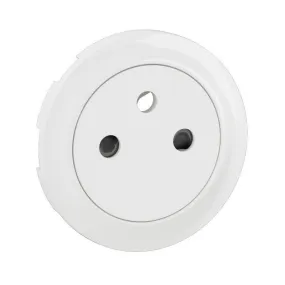 Enjoliveur prise 2P+T Surface Céliane - Blanc Antimicrobien (CB9027)
