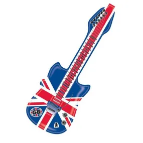 Guitare Gonflable Royaume-Uni Décoration pour Fête à Thème 