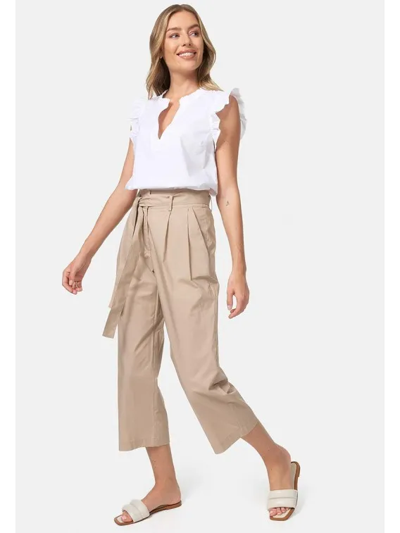 Pantalon en coton avec ceinture CATNOIR