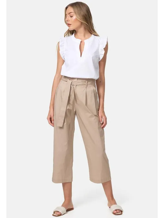 Pantalon en coton avec ceinture CATNOIR