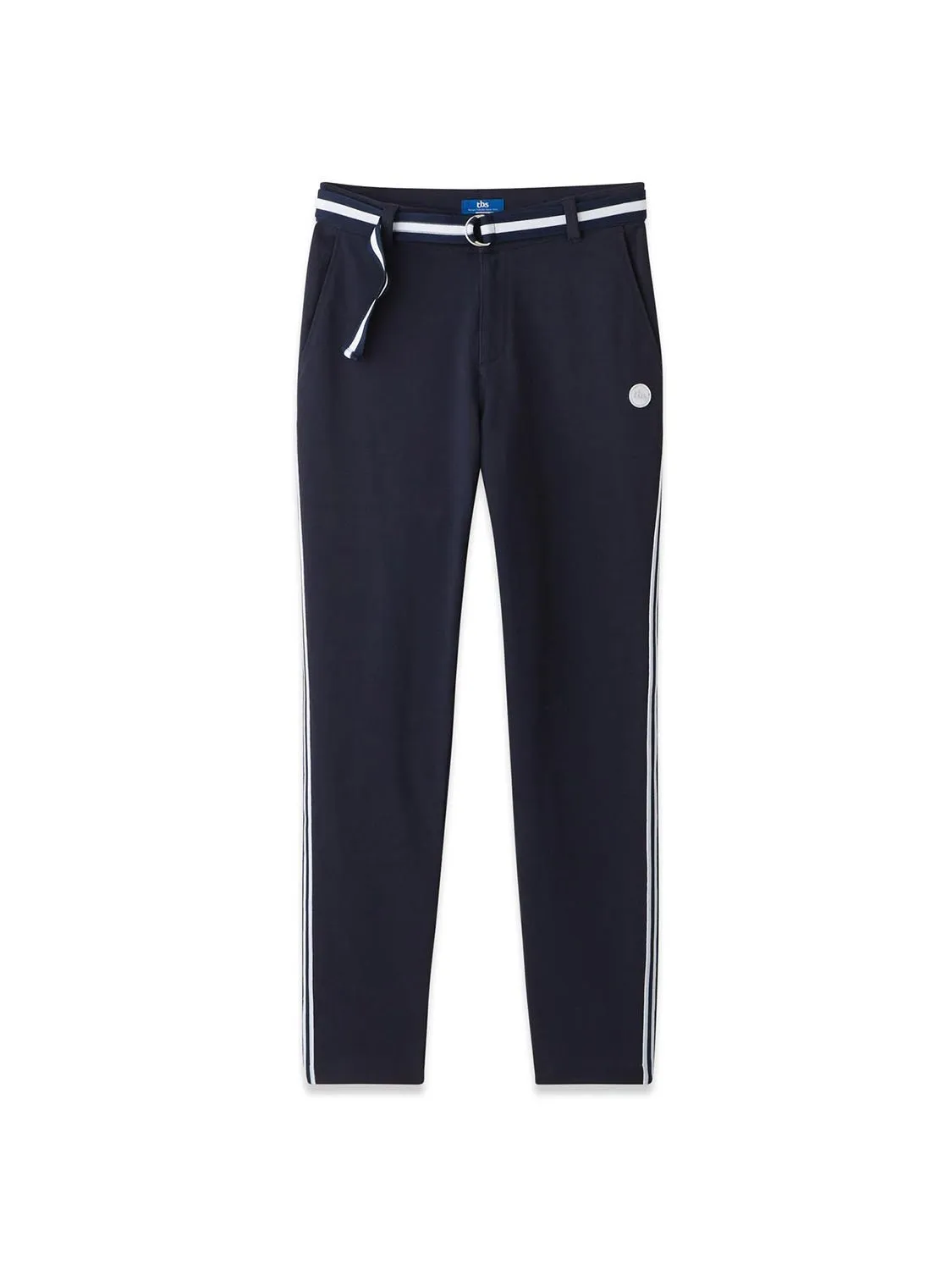 Pantalon Femme Ceinture Bleu Marine tbs