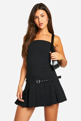 Robe courte de tennis à ceinture